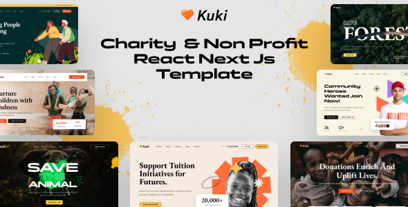 Kuki - Charity & Nonprofit React Next JS Template