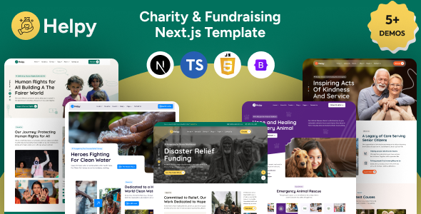 Helpy- Charity And Fundraising  Next.js Template