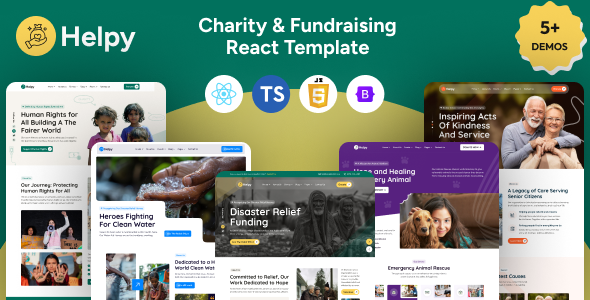 Helpy- Charity And Fundraising  React Template