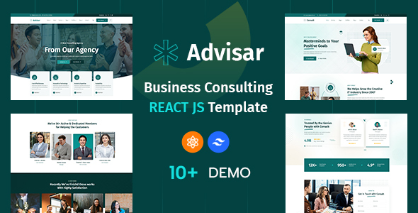 Advisar – Business Consulting & Finance IT Solutions React JS Template