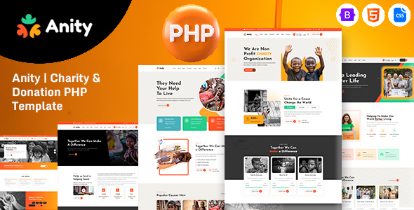 Anity - Charity & Donation PHP Template
