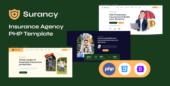 Surancy - Insurance Company PHP Template