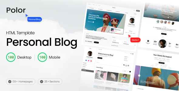 Polor - Blog, News Magazine HTML Template