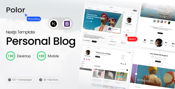 Polor - Personal Blog Nextjs Template