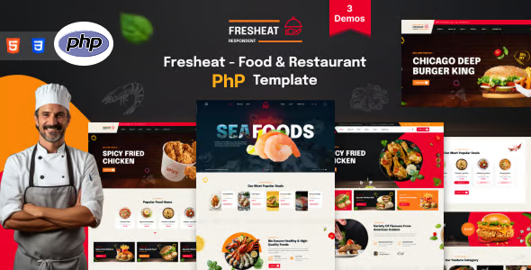 Preview image for Fresheat - Food & Restaurant PHP Template