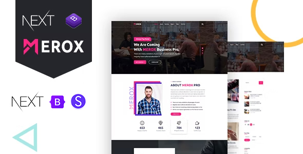 Merox - Corporate, Bootstrap + React + Nextjs Template