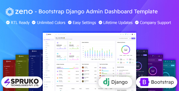 Zeno- Bootstrap Django Admin Dashboard Template