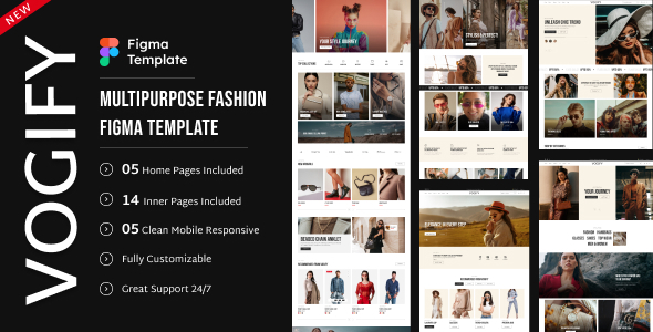 Vogify - Multipurpose eCommerce Figma Template