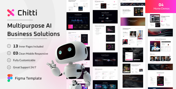 Chitti - Multipurpose AI Business Agency Figma Template