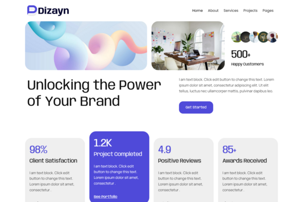 Dizayn - Digital Design Agency Elementor Pro Template Kit