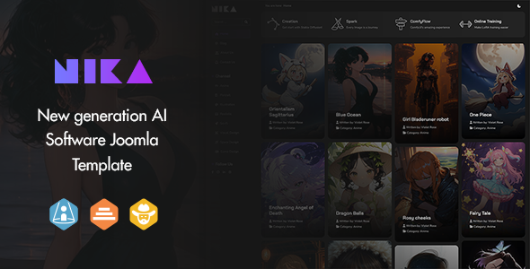 Nika - AI Software Joomla Template