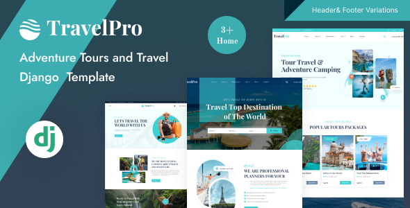TravelPro - Adventure Tour and Travel Agency Django 5 Template