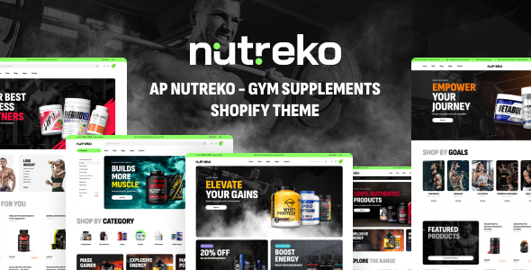 Ap Nutreko - Gym Supplements Shopify Theme listing image