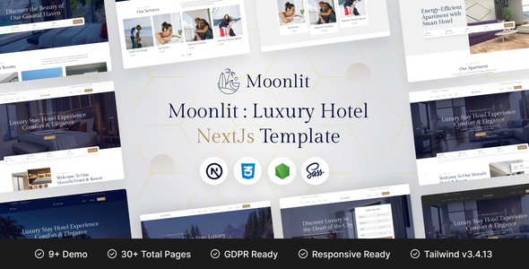 Moonlit - React NextJS Hotel Template