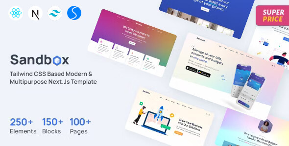 Sandbox - Modern & Multipurpose NextJs Template listing image