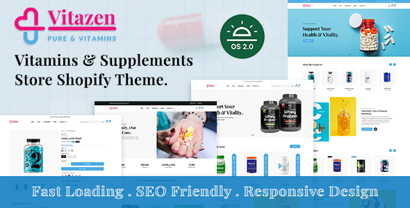 Vitazen – Vitamins & Supplements Store Shopify 2.0 Theme | Health & Pharmacy