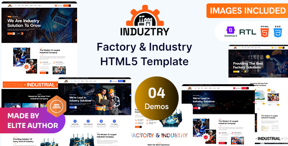 Induztry - Factory & Industry HTML5 Template
