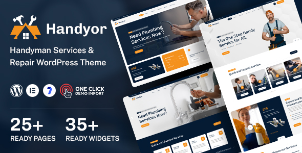 Handyor – Handyman Services & Repair WordPress Theme