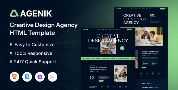 Agenik- Creative & Digital Agency HTML Template