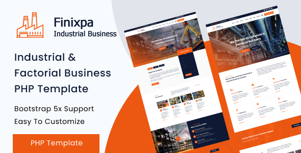 Finixpa - Industrial & Factorial Business PHP Template