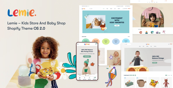 Lemie – Kids Store and Baby Shop Shopify Theme with AI