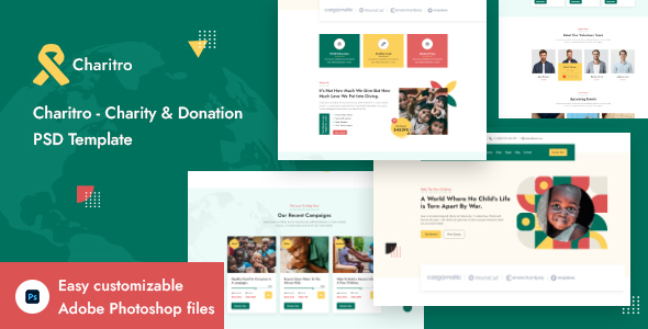 Charitro - Charity & Donation PSD Template