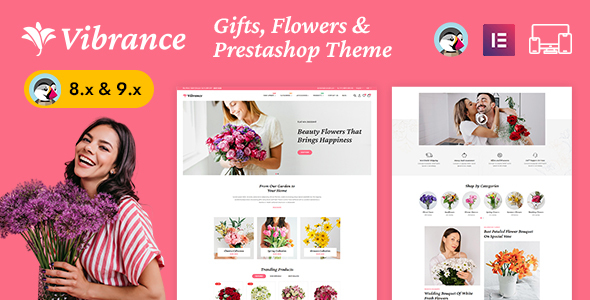 Vibrance - Flower Shop PrestaShop Responsive Theme