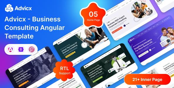 Advicx - Angular Business Consulting Template