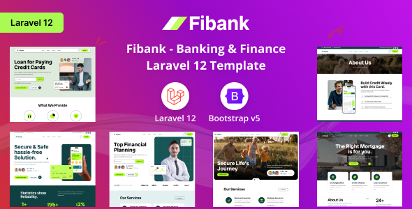 Fibank - Banking & Finance Laravel 12 Template