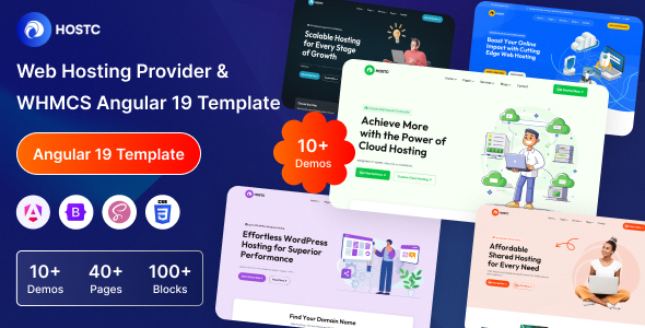 Hostc - Angular 19 Web Hosting Provider & WHMCS Template