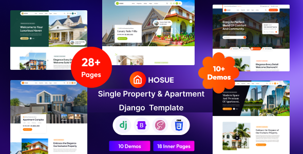 Hosue - Single Property & Apartment Django Template