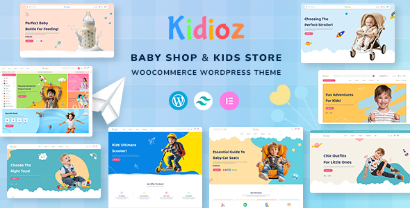 Kidioz - Baby Shop & Kid Store WooCommerce WordPress Theme