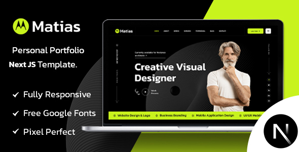 Matias - Personal Portfolio Next JS Template