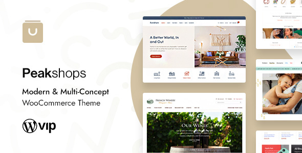 PeakShops - Modern eCommerce & WooCommerce WordPress Theme