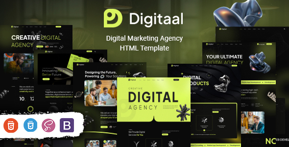 Digitaal - Digital Marketing Agency HTML Template