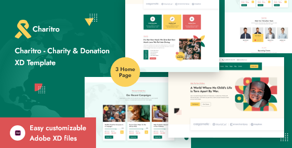 Charitro - Charity & Donation XD Template