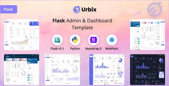 Urbix - Flask Admin & Dashboard Template