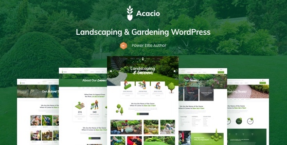 Acacio - Landscape & Gardening | WordPress Theme