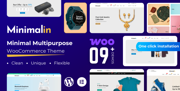 Minimalin - Minimal Multipurpose WooCommerce WordPress Theme