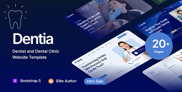 Dental Clinic & Dentist Website Template - Dentia