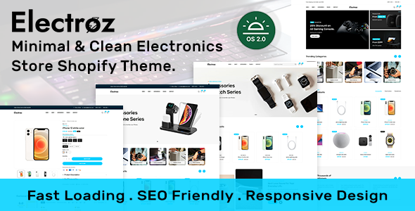 Electroz – Minimal & Clean Electronics Store Shopify 2.0 Theme | Tech & Gadgets
