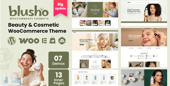 Blusho - Beauty & Cosmetics Store WooCommerce WordPress Theme