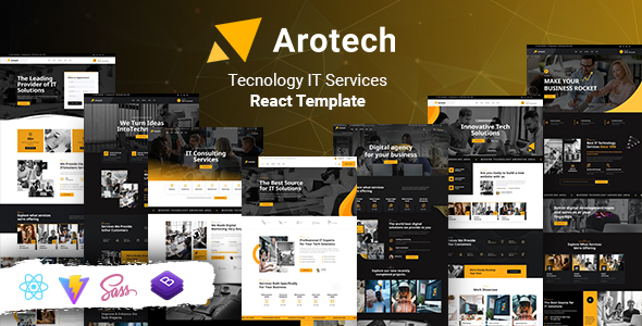 Arotech - Technology IT Services React Template