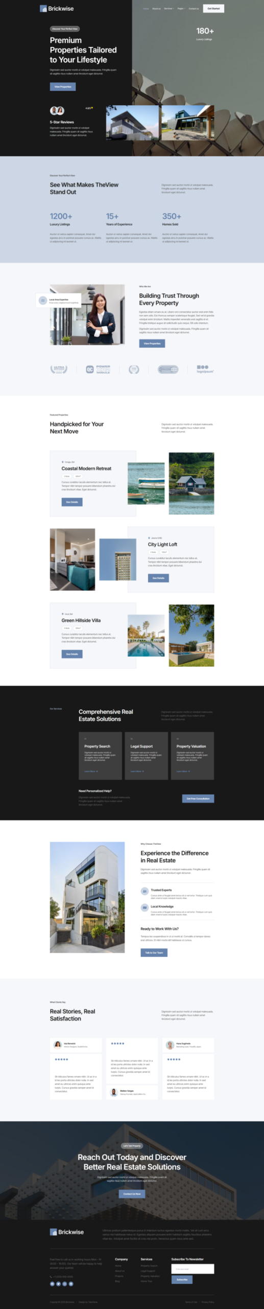 Brickwise - Real Estate Elementor Template Kit