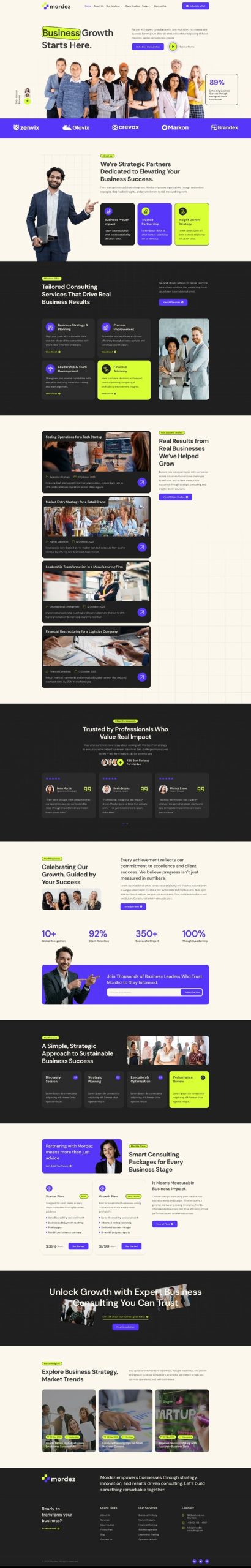 Mordez - Business Consulting Elementor Template Kits