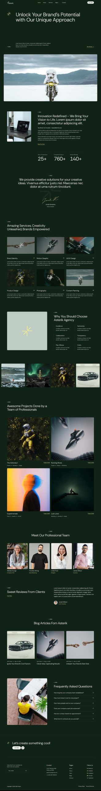 Asterik - Creative & Digital Agency Elementor Template Kit