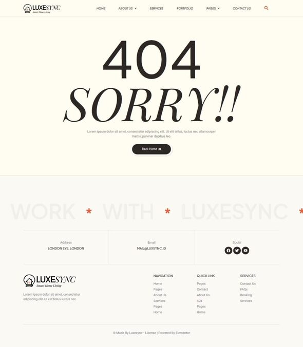 Luxesync - Smart Home Elementor Template Kit