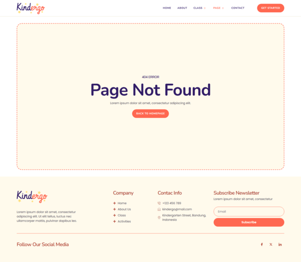 Kindergo - Kindergarten & School Elementor Template Kit