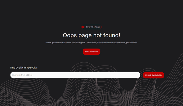 Orbitix - Broadband & Internet Provider Elementor Template Kit