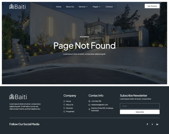 Baiti - Real Estate & Property Elementor Template Kit